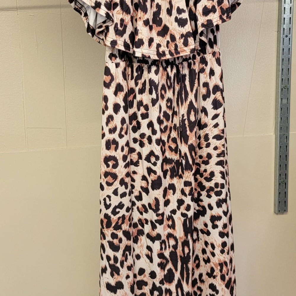 1483 - Minfier Medium Leopard Print Dress